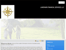 Tablet Screenshot of landmarkfinancialservicesllc.com